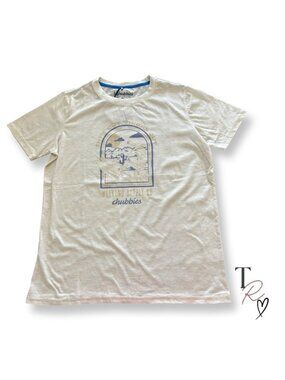 Chubbies NWT Oatmeal Heather "Sky's Out, Thighs Out" Graphic Tee Shirt Youth XL